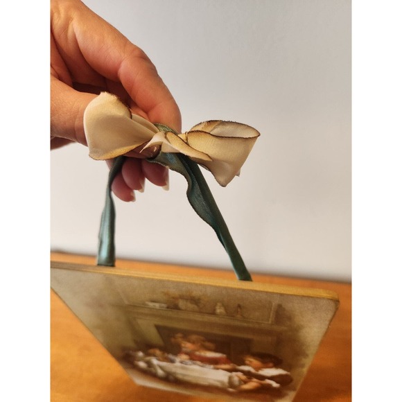 3 Vintage Moonlight & Roses Mounted Prints Hanging Wall Art Victorian Children - Picture 10 of 12